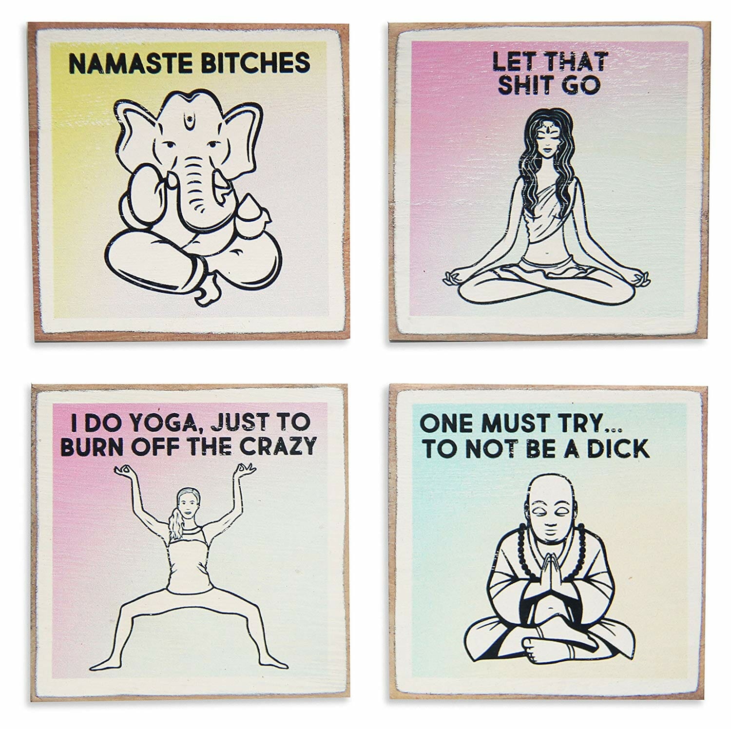 yoga coasters