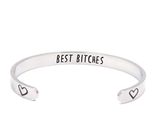 cheap bridesmaid gifts best bitches bracelet