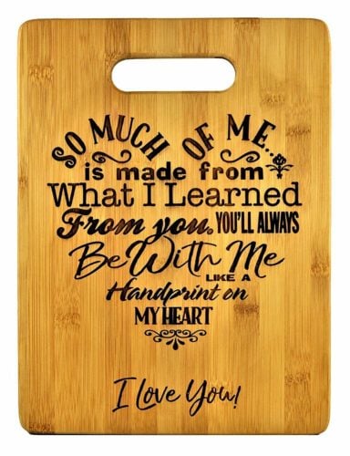 mother of the bride gifts cutting board
