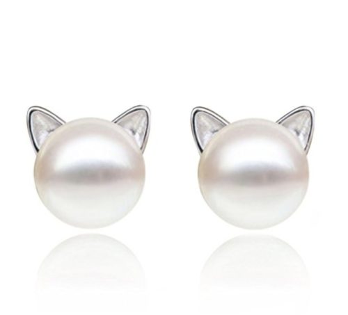 cat jewelry studs