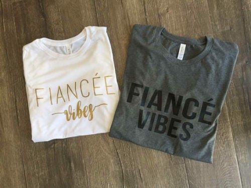 engagement gifts fiance tees