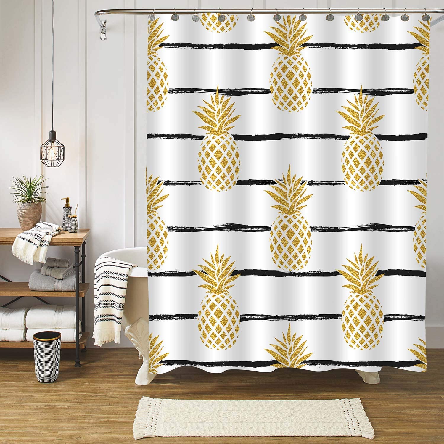 pineapple-gifts-shower-curtain