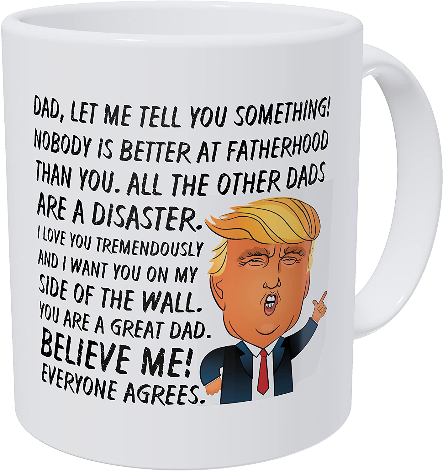 2 Funny Mug Love Gift for Wife Donald Trump Great Wife Coffee Mug Tee Cup Ver 