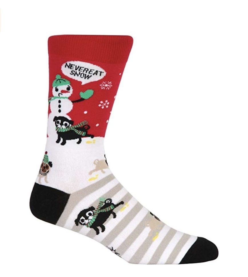 Y-YUNLONG Unisex Novelty Christmas Crew Socks If You Can Read This Red Truck Print Hosiery 