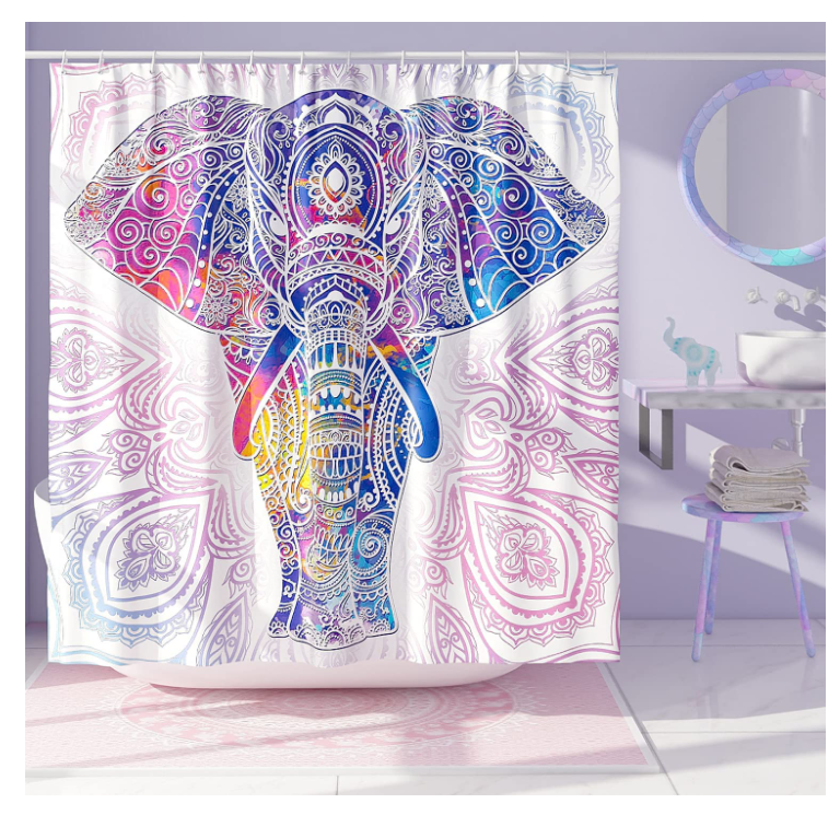 elephant-gifts-shower-curtain