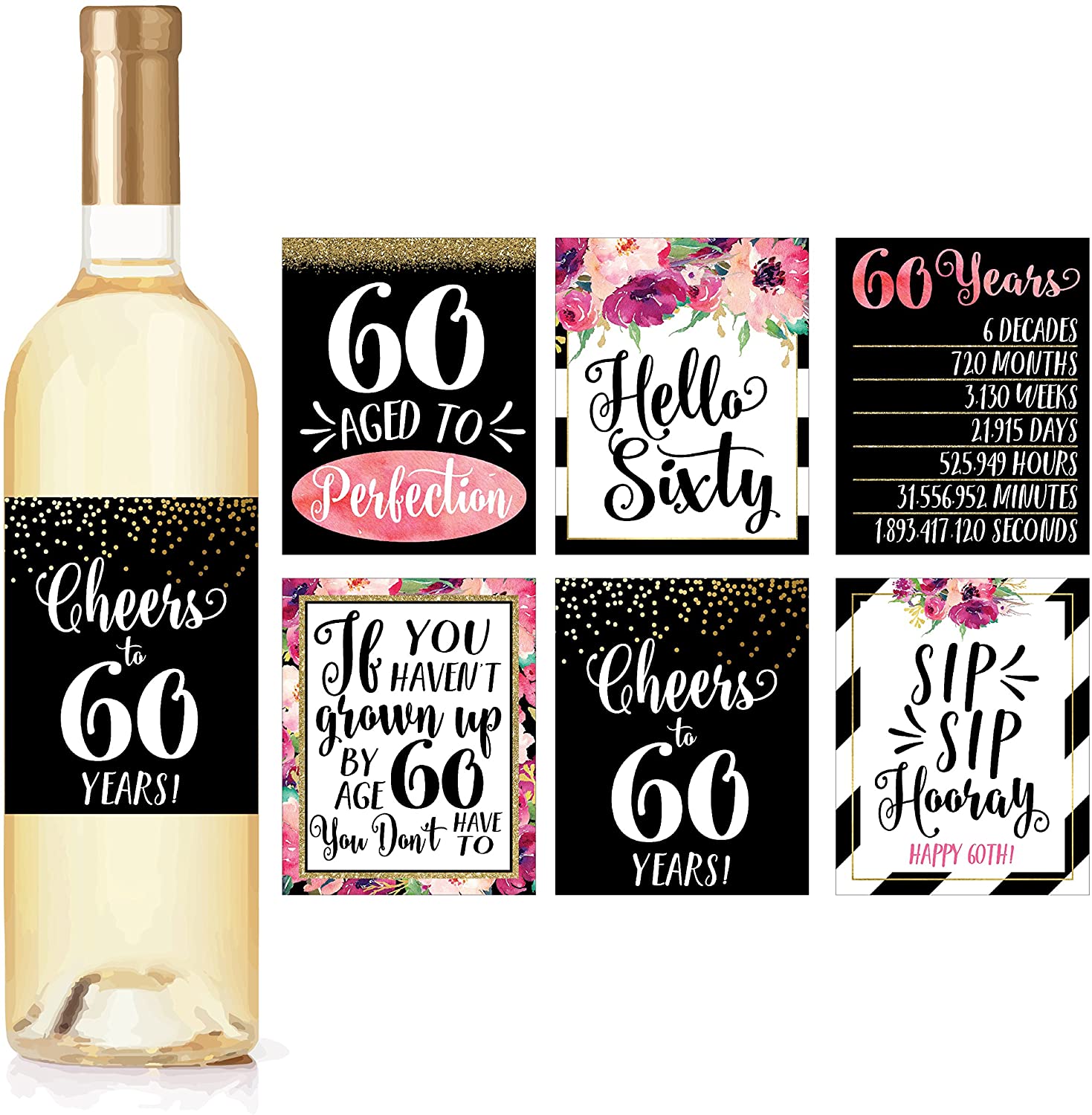 60th-birthday-gift-ideas-labels