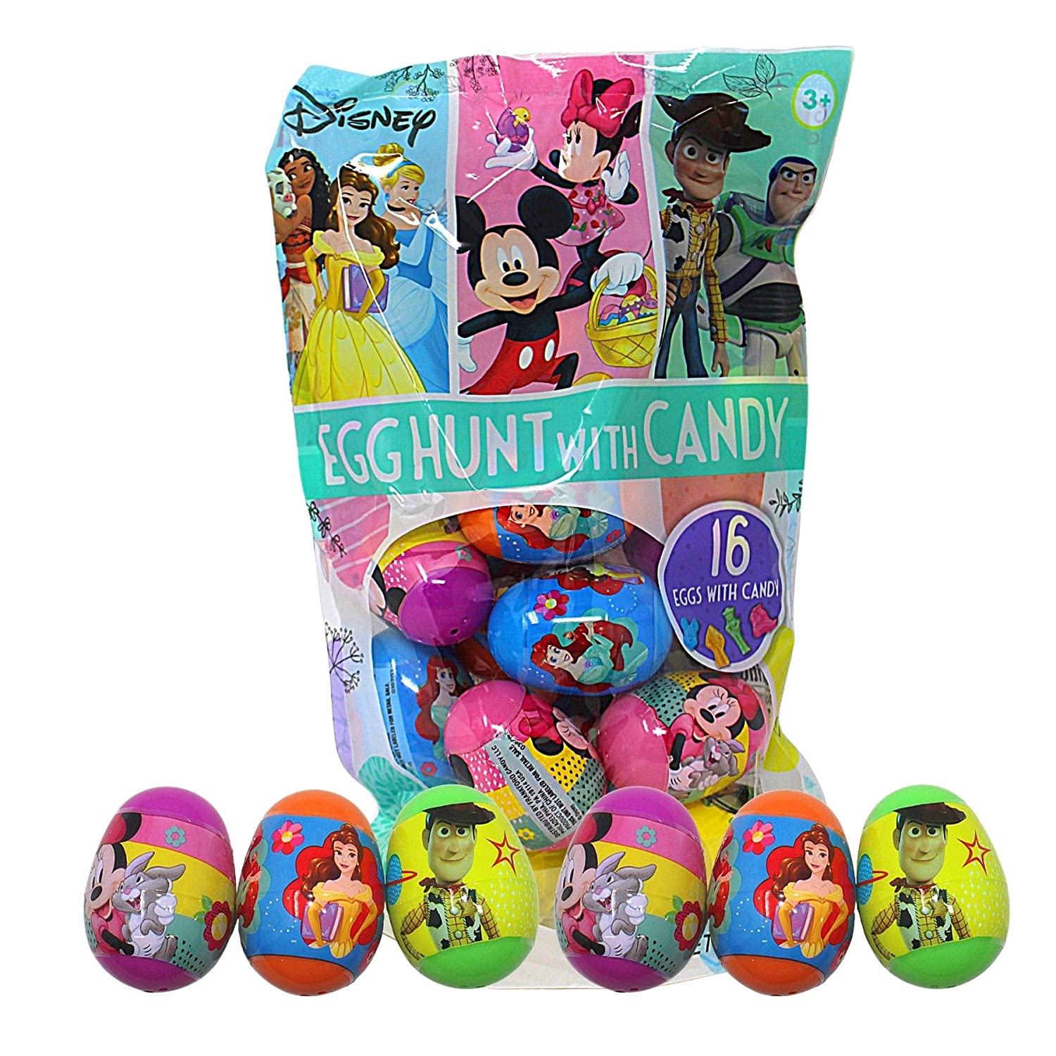 12 Pack Fillable Plastic Easter Egg with Plush Finger Puppet Perfect As Easter Basket Fillers Party Favors or Story Telling 6 Small Stuffed Animals 6 Family Members Ready to Hide and Hunt 