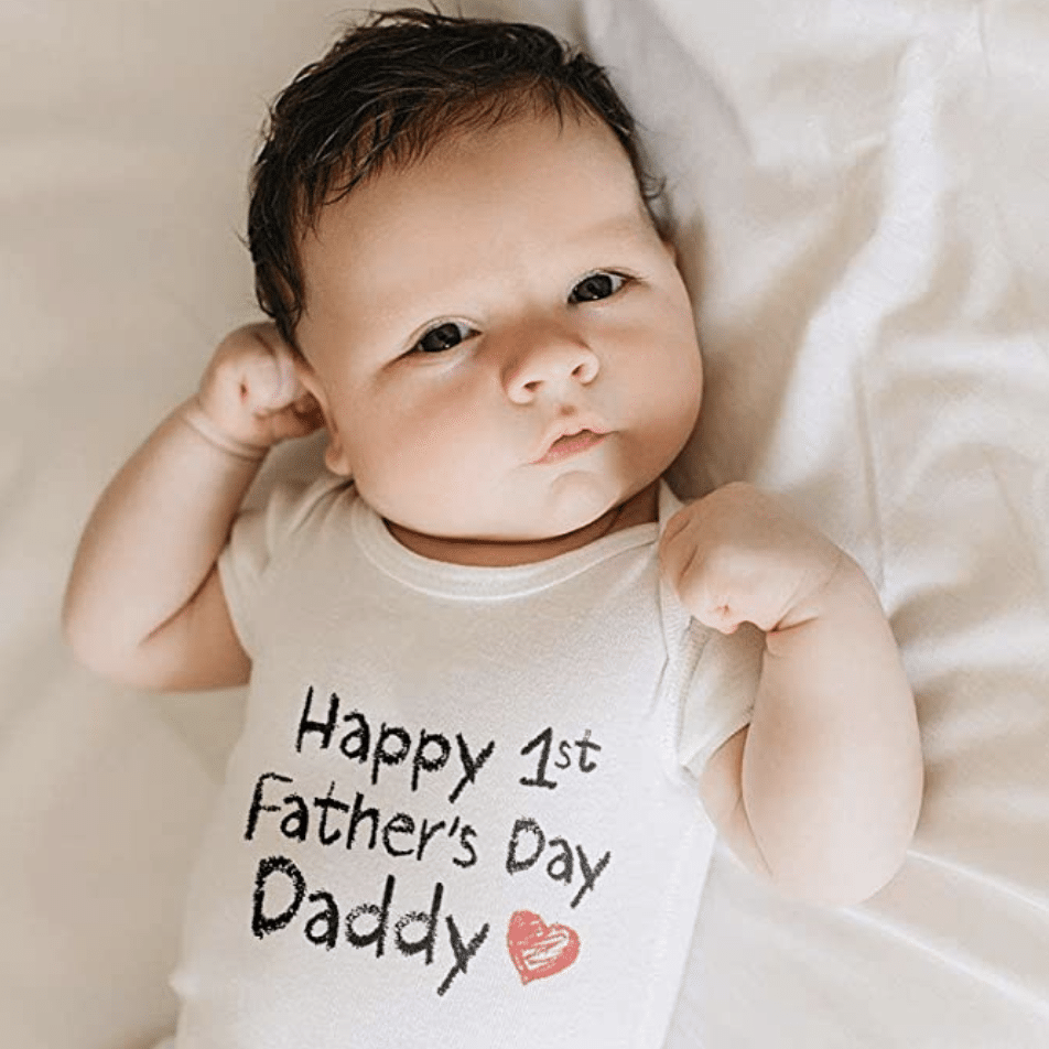 baby bodysuit gift for dad and son daddy to be gifts Matching t-shirt for dad and son father's day gifts new daddy baby shower gift