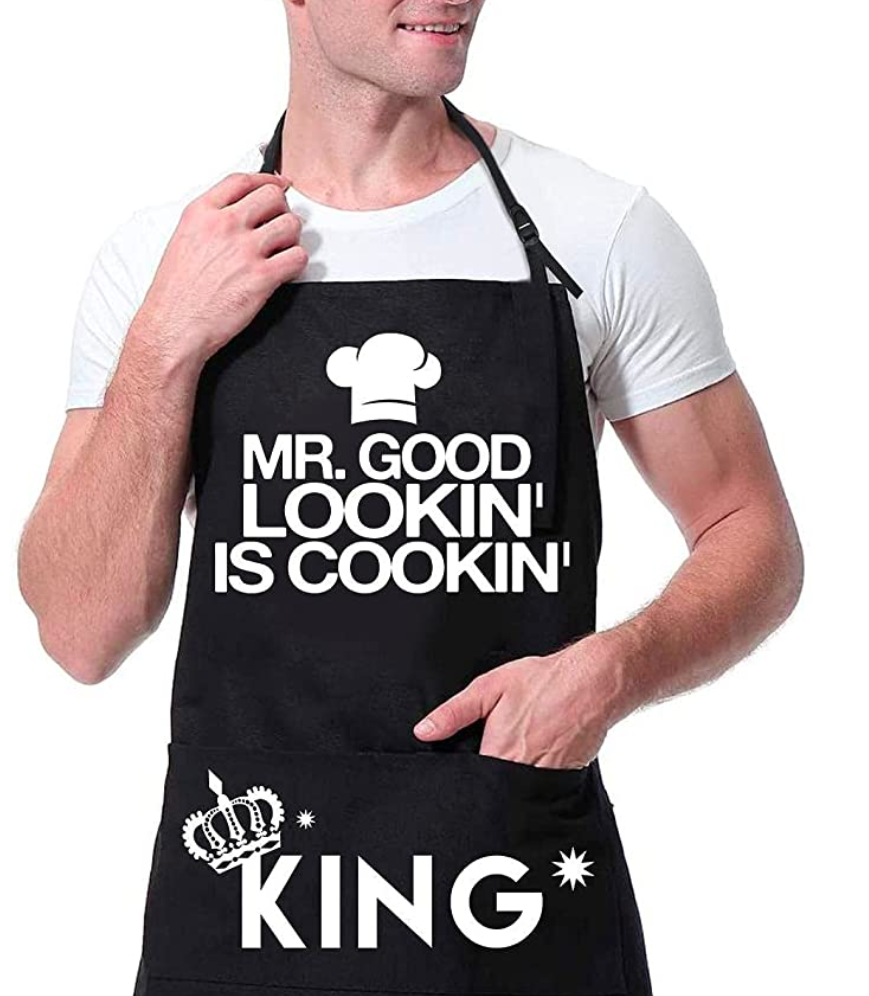 funny-fathers-day-gifts-mr-good-lookin-apron