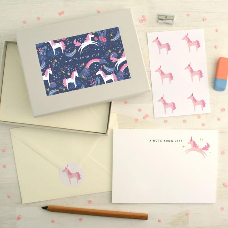 unicorn-gifts-for-girls-stationery-set
