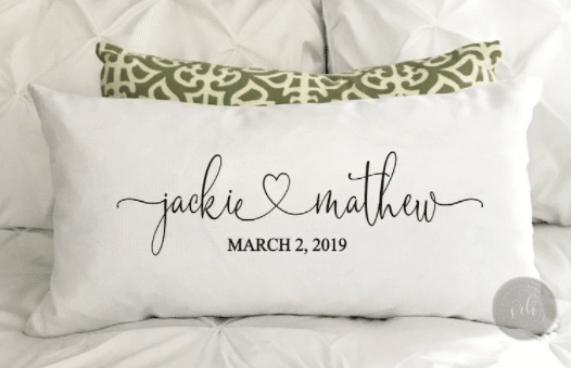 gifts-for-newlyweds-pillowcase