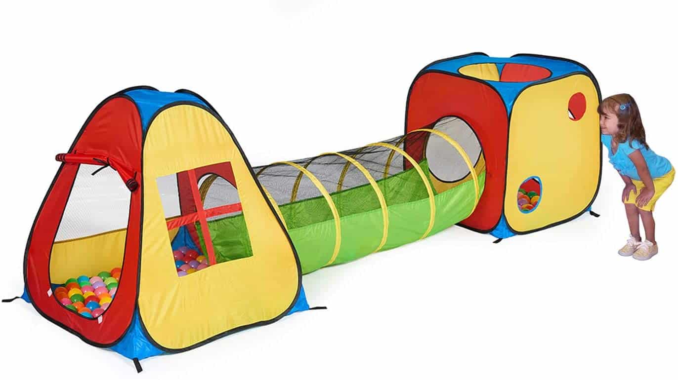2-year-old-girls-play-tent-and-tunnel