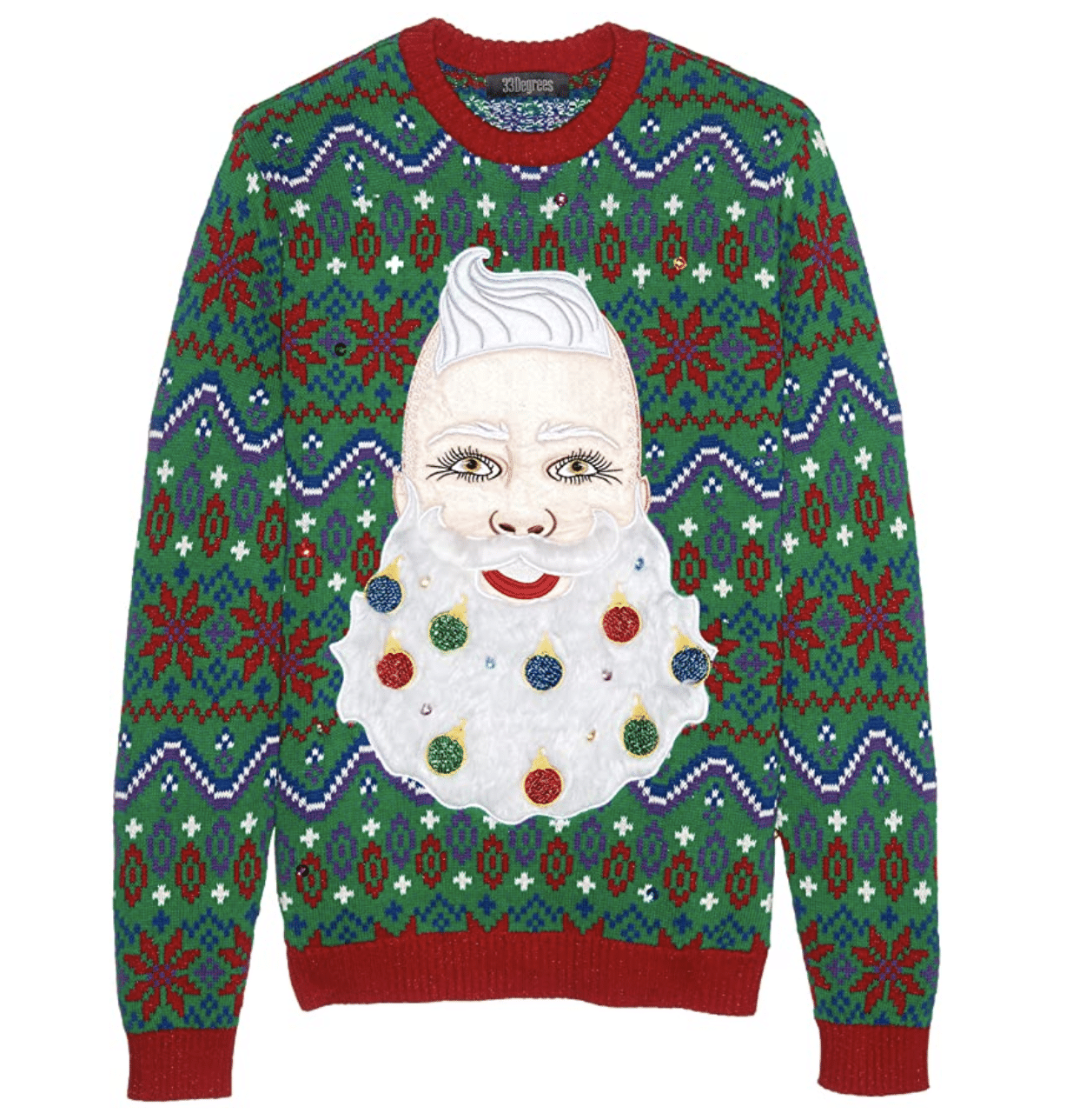 funny-christmas-sweaters-glam-santa