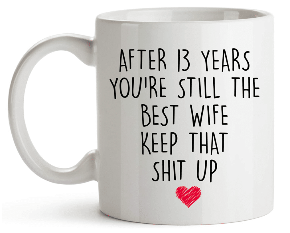 13th-anniversary-gifts-coffee-mug