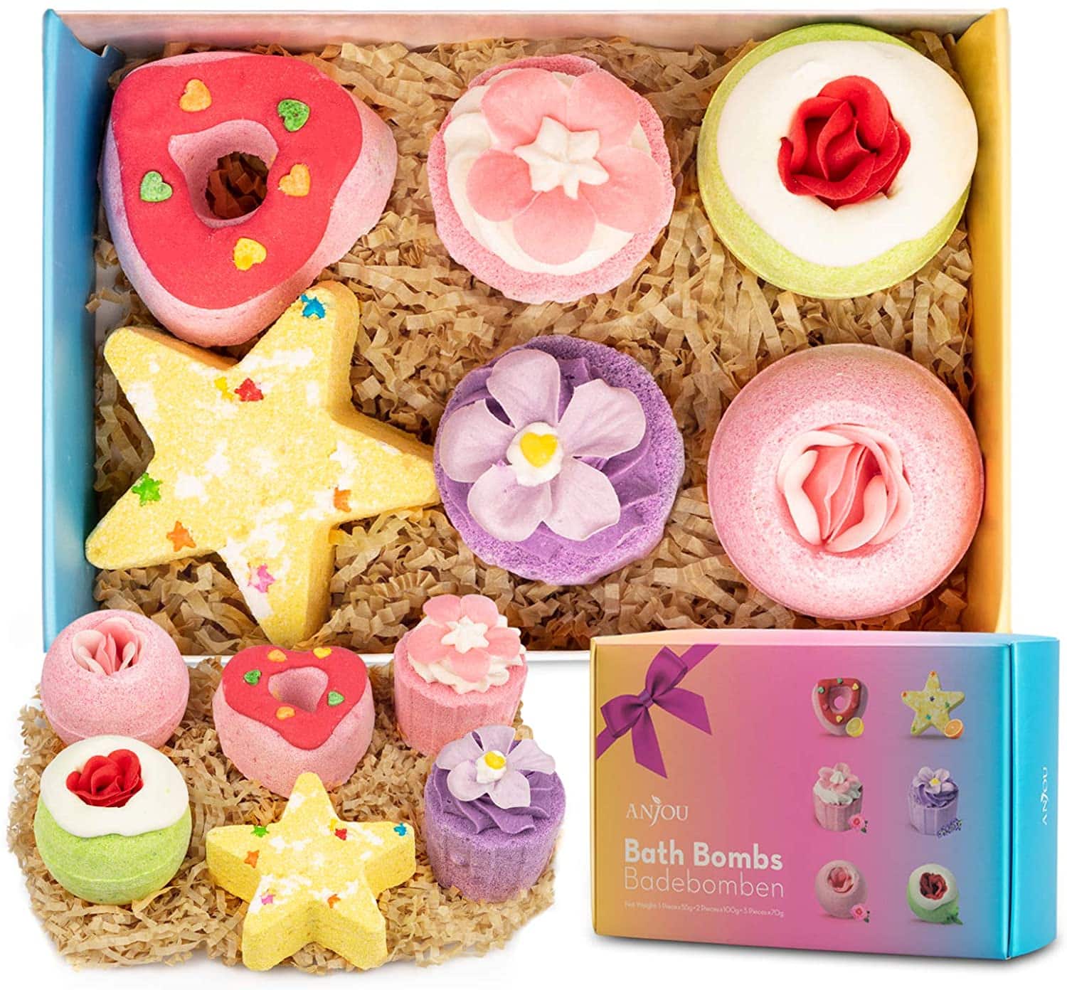 Anjou Bath Bombs 14 Pieces Gift Set