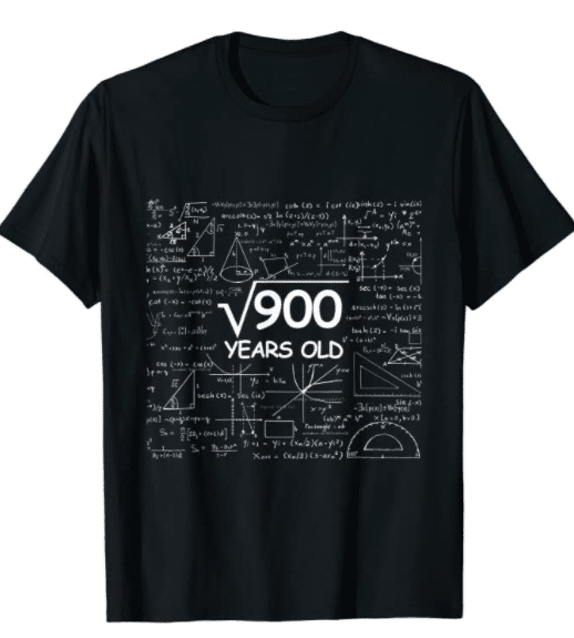 30th-birthday-gifts-for-men-square-root-900-t-shirt