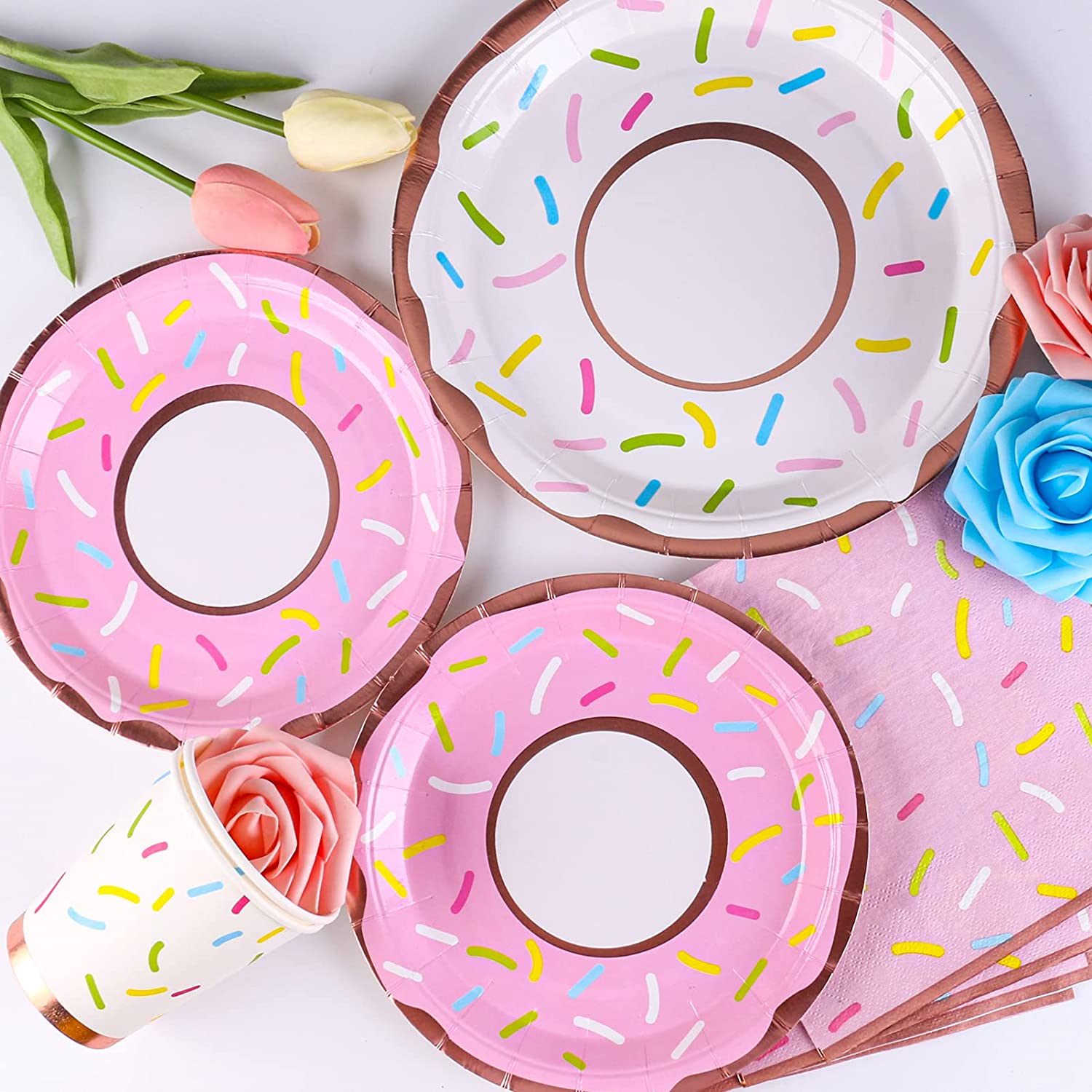 donut-themed-party-plates