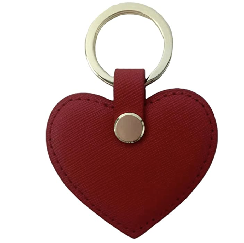 Valentines day Keyring Double side Personalised heart Guess how much I love you 