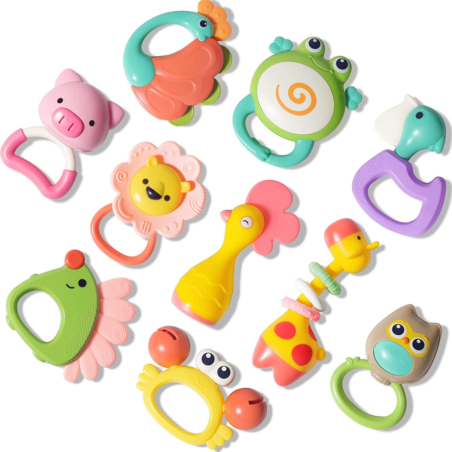 best-baby-gift-sets-animal-rattle-set