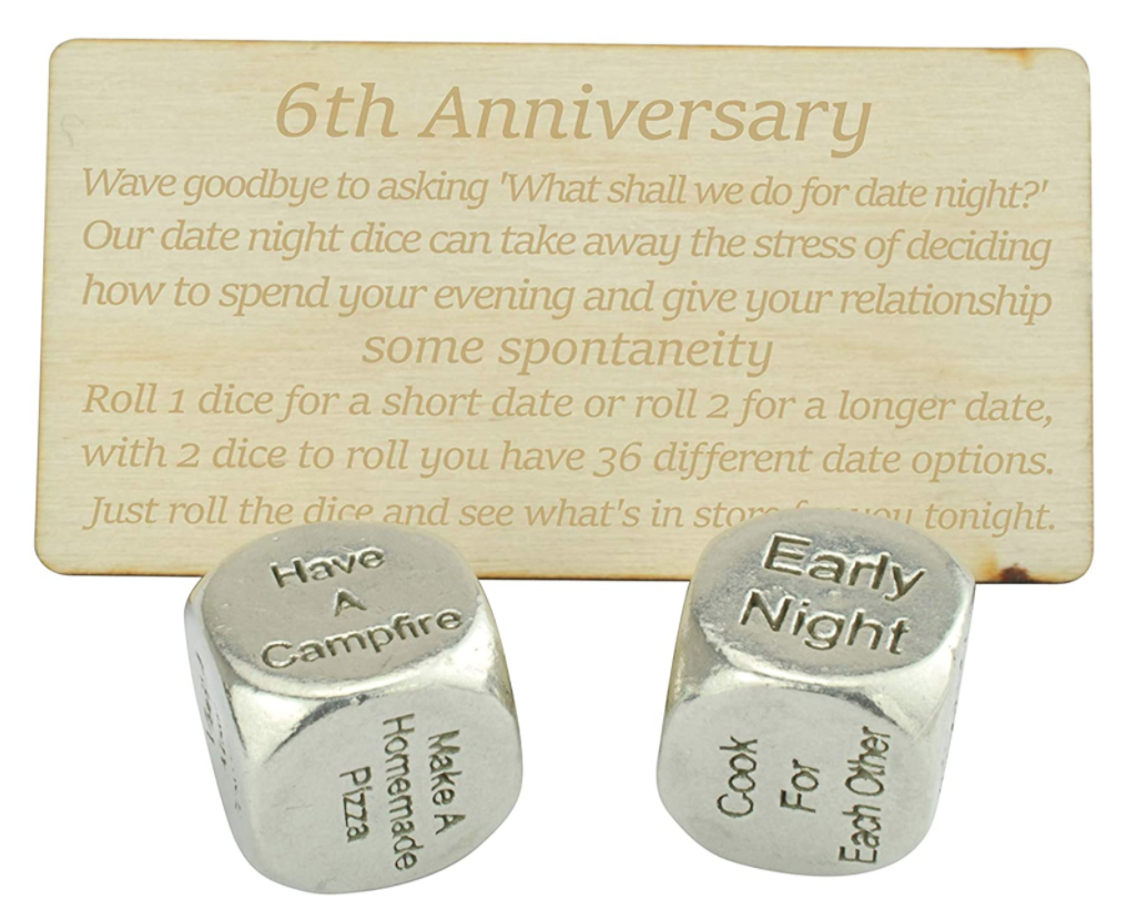iron-anniversary-gifts-for-him-dice