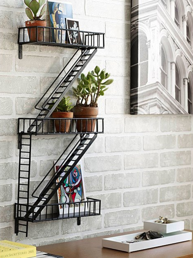 iron-anniversary-gifts-for-him-fire-escape-shelf