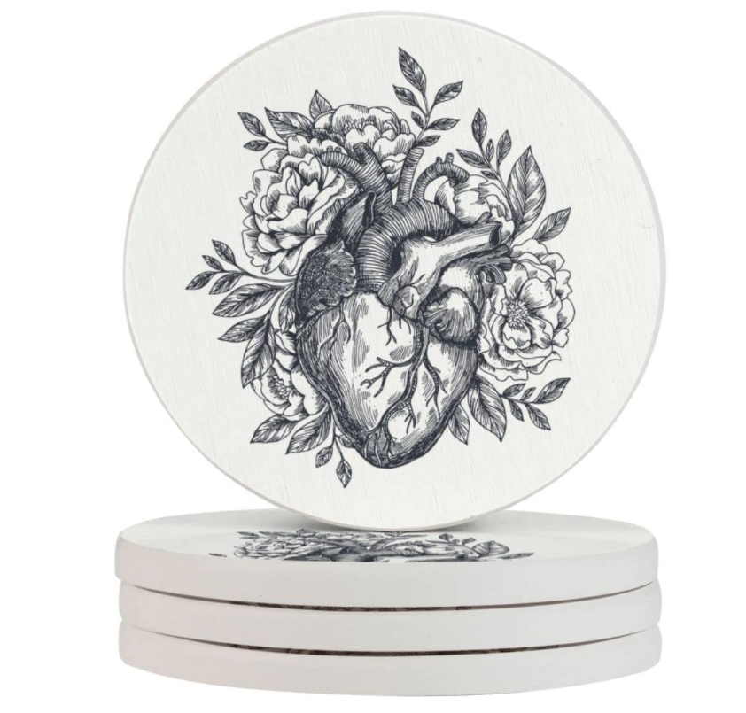 cardiology-gifts-heart-coasters