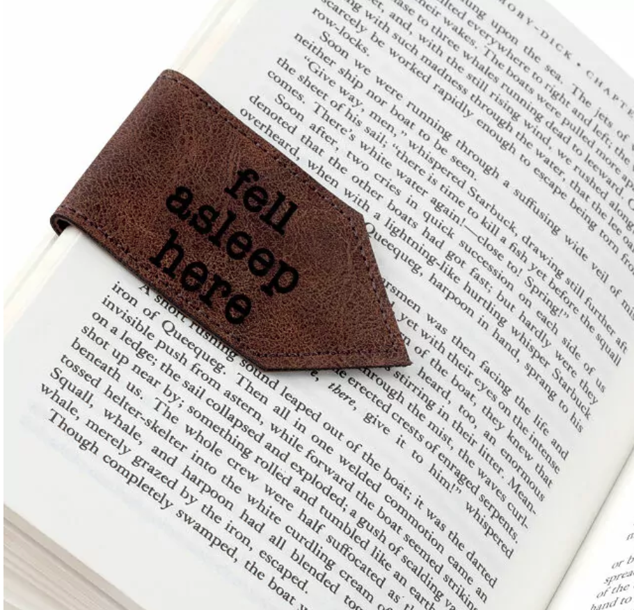 3rd-anniversary-gifts-for-him-leather-bookmark