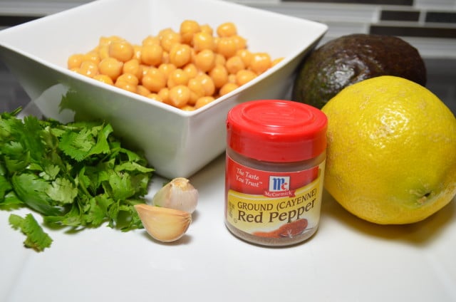 Avocado Hummus Dip Ingrediants