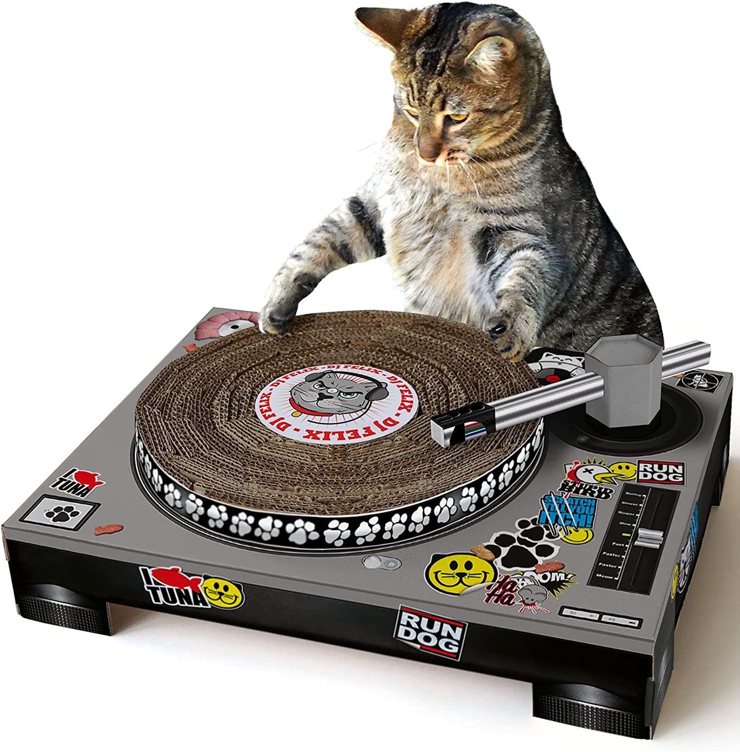 gifts-for-vinyl-lovers-cat-scratcher
